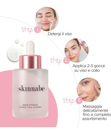  Skinnabe Professional Triple Action Intensive Serum 30 ml Skin Lifting Action with Hyaluronic Acid Anti-Ageing Toning Antioxidant - Buy Online on GoSupps.com