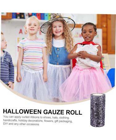 ABOOFAN 1 Roll Halloween Mesh Rolls American Decor Sewing Tulle Festival Wrap Ribbon Wedding Dress Bow Tie - Buy Online on GoSupps.com