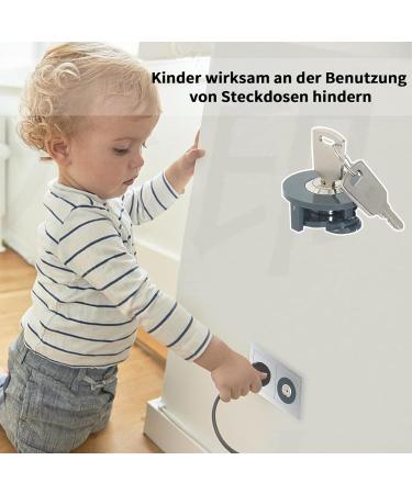 4-Piece Child Locking Socket Protection Set | Secure Baby Safety Locks for Electrical Sockets - Buy Online on GoSupps.com