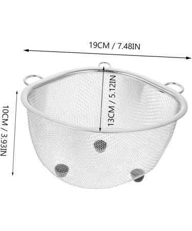 Alipis 2 Pcs Drain Basket Filter Strainer Triangular Sink Basket for Kitchen Metal Basket Hanging Dishcloth 19X13X10CMx2pcs Silverx2pcs - Buy Online on GoSupps.com
