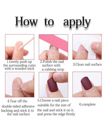 Purple Press on Nails - Medium Coffin French Tips | Glossy Full Cover Glitter Design Acrylic Nails for Women & Girls - 24PCS A02 - Buy Online on GoSupps.com