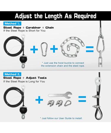 Weight Cable Pulley System Gym  SERTT Upgraded Cable Pulley Attachments for Gym LAT Pull Down  Biceps Curl  Tricep  Arm Workouts - Weight Pulley System Home Gym Add On Equipment - Buy Online on GoSupps.com