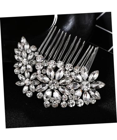 Mikinona Wedding Hair Comb Bride Hair Clip Rhinestone Hair Clip Rhinestone Hair Comb Bridal Headpiece Rhinestone Headpiece Rhinestone Comb Hair Teasing Comb Bridal Hair Clip Comb for Bridal - Buy Online on GoSupps.com