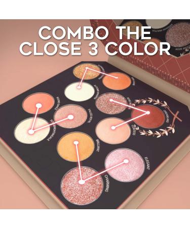 LUXAZA Nude Eyeshadow & Blush Palette with Eyeliner, Brushes - Smoky Makeup Kit - Buy Online on GoSupps.com