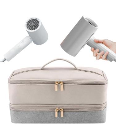 MERIGLARE Carrying Case for Hair Dryer Large Hair Stylist Suitcase Professional Double Layer Travel Bag for Hair Curler and Attachments - Buy Online on GoSupps.com