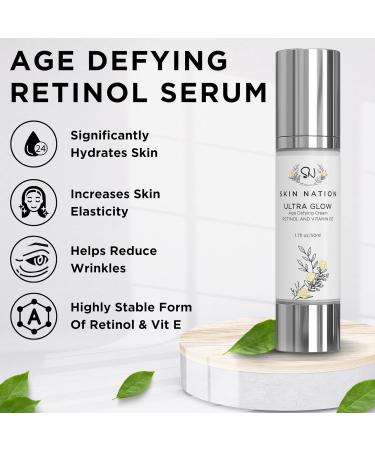Ultra Retinol Cream for Face | Age-Defying Plant-Based Serum with Aloe & Vitamin B5 | Boosts Collagen & Fights Wrinkles - Buy Online on GoSupps.com
