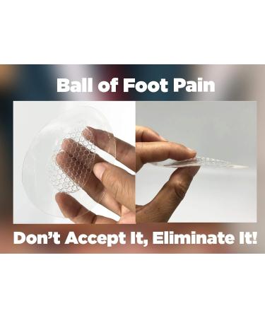 Soft Gel Ball of Foot Cushions - Reusable Honeycomb Metatarsal Pads for Women | Gel Insoles for High Heels & Comfort - Buy Online on GoSupps.com