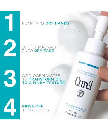 Curel Makeup Cleansing Oil and Face Wash Cleansing Oil & Face Cream - Buy Online on GoSupps.com
