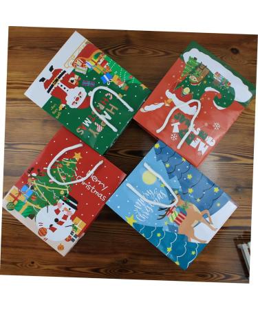 ABOOFAN 12pcs Christmas Tote Bag Bags Tote Bags Party Supplies Festival Packing Bag Paper Christmas Bag 23X19X9CM Assorted Color - Buy Online on GoSupps.com