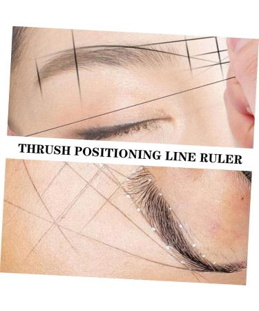 Ipetboom 4pcs String Ink Line Box Ink Line Ruler Eyebrow Locating Ruler Brow Line for Women Auxiliary Tool - Buy Online on GoSupps.com