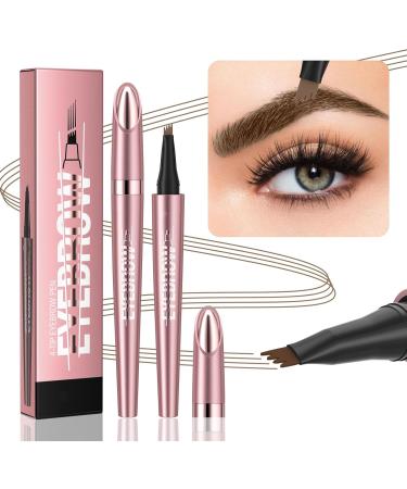 2024 New Magic Eyebrow Pencil - Enhanced 3D Waterproof Microblading Eyebrow Pencil Contouring Pen for Perfect Eyebrow Color. Natural Fine Stroke Microblading Eyebrow Pencil with 4 Precise B-02 - Buy Online on GoSupps.com