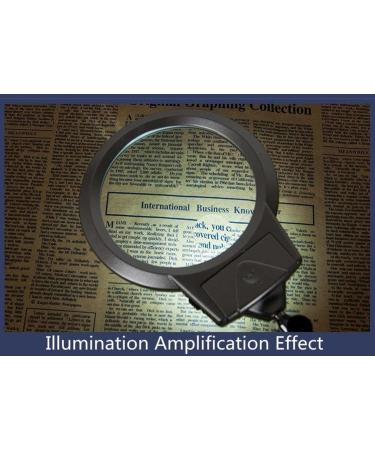 Portable Magnifiers 2.5X5X Large Mirror Hose Metal Base Desktop High Definition with LED Lights for Elderly Youth Reading Books Repair Circuit Full of Stars - Buy Online on GoSupps.com