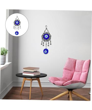 Zerodeko 1pc Blue Eyes Pendant Home Decor Ornament Window Decor Evil Eye Blue Eye Pendant Alloy Rhinestones Blue 30x15cm - Buy Online on GoSupps.com