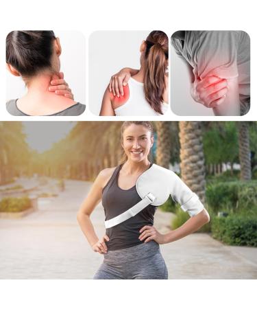 Peutier Adjustable Castor Oil Packs for Shoulders - Flannel Compress Wrap with Velcro Fastener (No Oil Included) - Enhance Wellness Internationally - Buy Online on GoSupps.com
