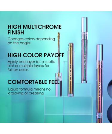 Shop 3 Pieces Chameleon Metallic Liquid Eyeshadow - Highly Pigmented Sparkling & Rapid-Drying - Perfect for Stunning Eye Looks - Buy Online on GoSupps.com