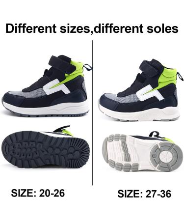 Orthopedic High Top Sneakers for Kids - Arch & Ankle Support, Anti-Slip Soles - Green - Size 8 - Buy Online on GoSupps.com