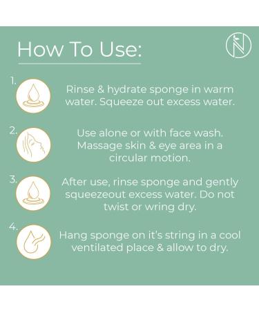 Naturaholic Charcoal Konjac Sponge - All-Natural Vegan Exfoliating Sponge for Face & Body - Large Size - Buy Online on GoSupps.com