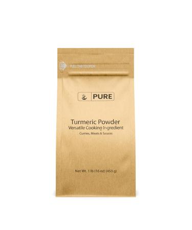 Pure Original Ingredients Turmeric Powder (1 lb) Food Grade Natural Spicy Flavor Curry Rice Eco-Friendly 1 Pound (Pack of 1)