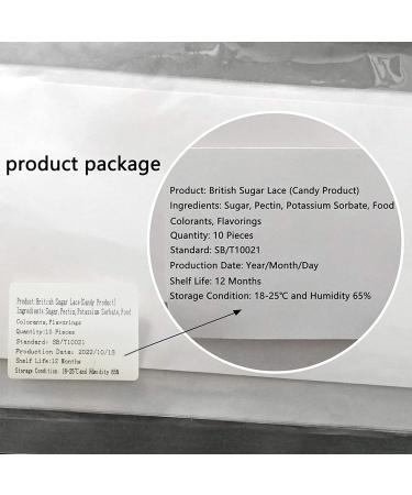 Ready to Use Edible Cake Lace Effect Border Ribbon Flower Trim Blue 14-inch 10-Piece Set - Buy Online on GoSupps.com