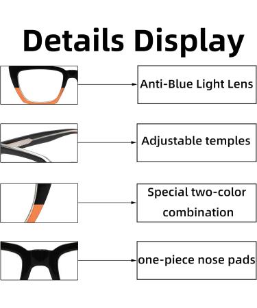 3 Pack Oversized Cat Eye Reading Glasses for Women - Stylish Blue Light Blocking Readers (1.5x Magnification) - Adjustable Temples & Sun Readers - Black/Brown & Clear/Black Options - Buy Online on GoSupps.com