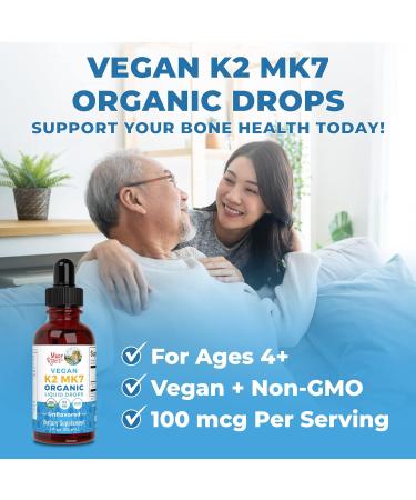 MaryRuth's Calcium & Vitamin K2 MK-7 Liquid Drops | Strong Bones & Teeth Support | Calcium Gummies | Enhanced Absorption - Buy Online on GoSupps.com