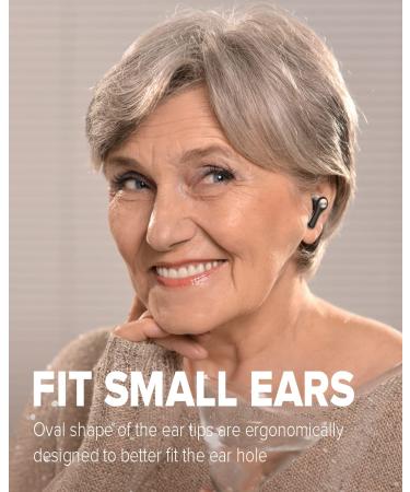 Coniler Rechargeable Bluetooth Hearing Aids | Noise Cancelling | Pitch Elimination | 16 Channel Digital Amplifier with Portable Charging Case - Black - Buy Online on GoSupps.com