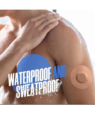 Eseige Freestyle Libre 2/3 Sensor Covers - 30 Pack Tan Color, Waterproof Adhesive Patches - Buy Online on GoSupps.com