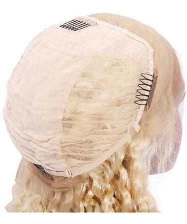 Buy 16 Inch Blonde Lace Front Wig - 100% Real Brazilian Deep Wave Hair 150% Density Bleached Knots & Baby Hair - Perfect for Women - Buy Online on GoSupps.com