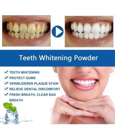 2pcs Teeth Whitening Powder - 50g Probiotics Tooth Powder for a Bright Smile Remove Stain Yellow Bad Breath Fresh - Tea Coffee Wine & Smoking Stain Remover - Buy Online on GoSupps.com