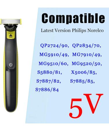 Charger Replacement for Philips Norelco QP2724/90 QP2834/70 S5880/81 MG9520/50 MG7910/49 - USB Power Cable for Electric Trimmers & Razors | 5V Fast Charging - Buy Online on GoSupps.com