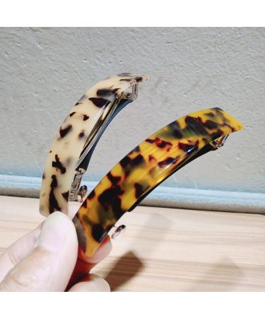 Hair Barrette 2 Pack Hair Claw Hair Barrette for Women Tortoiseshell Hair Clips for Party Travel Banquet Daily Usage Wedding Dancing Birthday Valentines Day Gifts  - Buy Online on GoSupps.com
