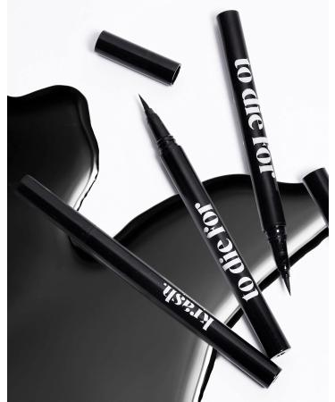  KRASH KOSMETICS KRASH KOSMETICS To Die For Carbon Black Liquid Eyeliner - 24-hour long-lasting waterproof formula - Fine-tip felt applicator - Vegan and Cruelty-Free - Buy Online on GoSupps.com