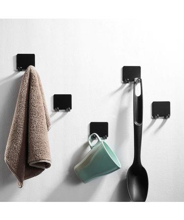 Razor Hook - Stamp-Free Wavy Hanger | Self-Adhesive Waterproof Space-Aluminum Shower Sponge Hook - Black - Buy Online on GoSupps.com