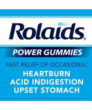 Rolaids Power Gummies - Fast Relief for Heartburn & Acid Indigestion | Smooth Berry Flavor - 54 Count Dietary Supplement - Shop Internationally - Buy Online on GoSupps.com
