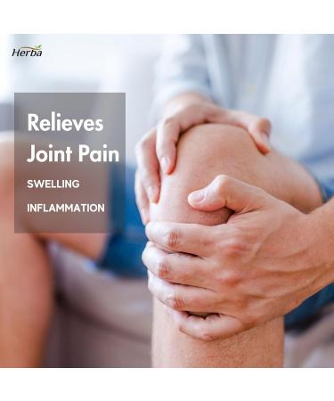 Herba Boswellia Serrata Capsules with Bromelain Supplement 120 Boswellia Capsules | 3 330mg 10:1 Boswellia Extract with Black Pepper - Extra Strength | Relieves Joint Pain and Swelling | Made in Canada - Buy Online on GoSupps.com