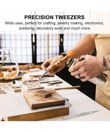 TeHaux 20-Piece Stainless Steel & Ceramic Tweezers Set | Precision Tweezers for Eyelash Extensions and Crafts - International Shipping Available - Buy Online on GoSupps.com