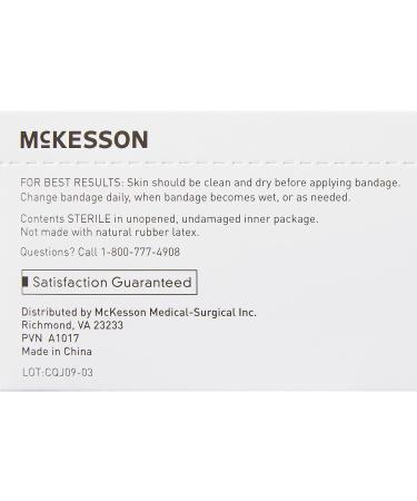McKesson Sterile Fabric Oval Adhesive Bandages, 1 x 1-1/4 - 100 Count, 1 Pack - Buy Online on GoSupps.com