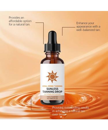 Selftanning Water Drops 60ml Sunless Tanning Oil Fast Tanning Oil for Face and Body Daily Use for Women and Men Travel Vacation Home Outdoor - Buy Online on GoSupps.com