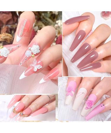 Buy UV Nail Gel 15g*2 - Sealing Gel for Nail Extensions & Art Design - Nude Pink Solid Color Poly Gel - Buy Online on GoSupps.com