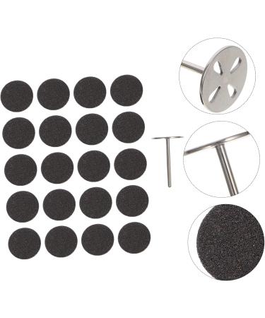 FRCOLOR 1 Set Nail Polishing Sheets Manicure Replaceable Sandpaper Discs Power Tool Sandpaper Disk Wisking Tool Electric Nail Implements Grinding Sheet Stainless Steel Lava Stone - Buy Online on GoSupps.com
