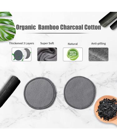 Luxureal Reusable Makeup Remover Pads 20 Packs Washable Bamboo Cotton Pads with Mesh Laundry Bag for All Skin Types - Buy Online on GoSupps.com