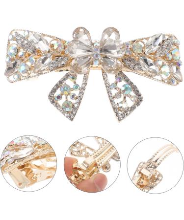 FRCOLOR Hair Jewelry Clips Metal Hair Clip Large Hairpin Rhinestone Hairpin Hair Barrettes for Women Fine Hair Women Hairpin Hair Clasp Miss Rhinestones Girl Hair Accessories White - Buy Online on GoSupps.com