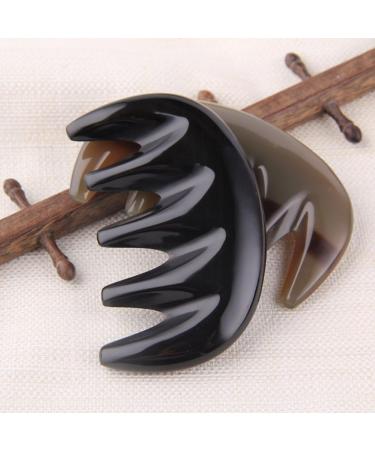 Rosenice Large Tooth Gua Sha Massage Tool - Ultra Smooth Edge Black Horn Comb for Relaxation & Skincare - Buy Online on GoSupps.com