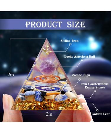 Vuuuuv Horoscope Orgon Pyramid | Virgin Medicinal Crystal Gift Set | Zodiac Stones for Healing & Energy - Buy Online on GoSupps.com