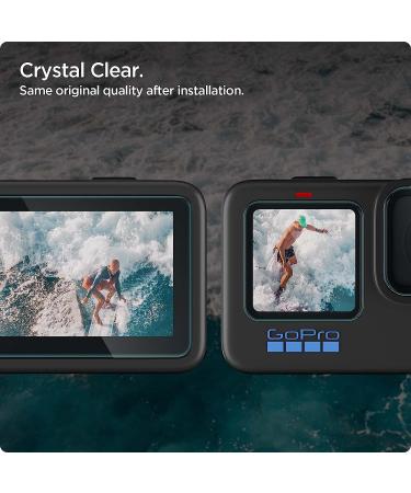 Spigen Tempered Glass Screen Protector designed for GoPro Hero 11 / GoPro Hero 10 / GoPro Hero 9 - Multi Pack - Buy Online on GoSupps.com