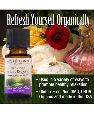 Nature's Answer 100% Pure Organic Essential Oil Blend - 0.5oz Peace & Calming Relax - Buy Online on GoSupps.com