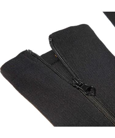 Medical Knee-High Compression Stockings for Men & Women 20-30 mmHg for Varicose Veins & Edema Open Toe Design Black - Buy Online on GoSupps.com