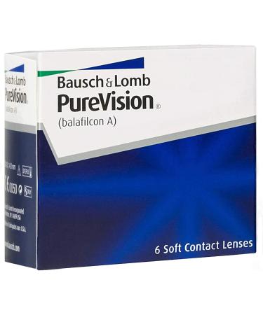 Bausch + Lomb PUREVISION Monthly Spherical Contact Lenses - 6 Pack BC 8.6 mm Dia 14 mm -8.0 Diopters - International Shipping Available - Buy Online on GoSupps.com