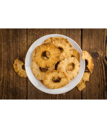 Jeske Sports Supplies Tasty Pott Pineapple rings dried without additives dried fruit pineapple snack dried fruit in bag 1000 g - Buy Online on GoSupps.com