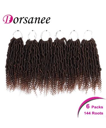 10 Inch T30 Bomb Twist Crochet Hair 6 Packs - Pre-looped Spring Twist Braids for Women - Synthetic Fluffy Dreadlocks Extension - Buy Online on GoSupps.com